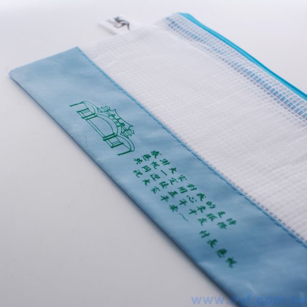 拉鍊袋-牛津布材質加網格-單面單色印刷